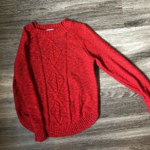 Red sweater